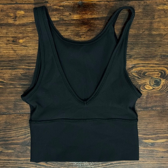 Lululemon Power Pivot Tank Top - Ribbed - Black - Size 0 - Picture 3 of 5